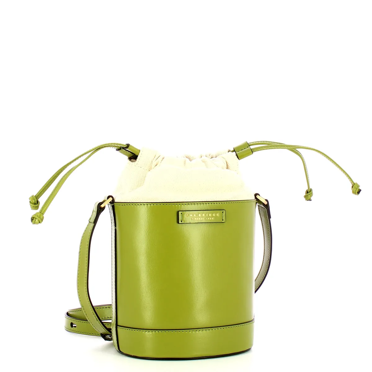 The Bridge - Greta Pistacchio Bucket Bag - 04312501 - PISTACCHIO/ABB./ORO