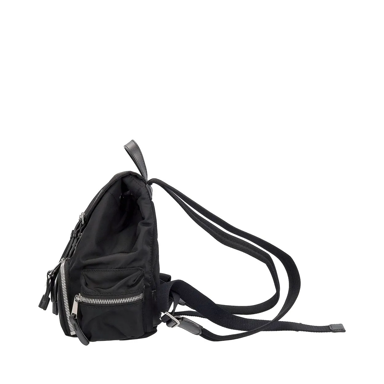 Trendy Inspired Burberry Nylon Small Backpack Black