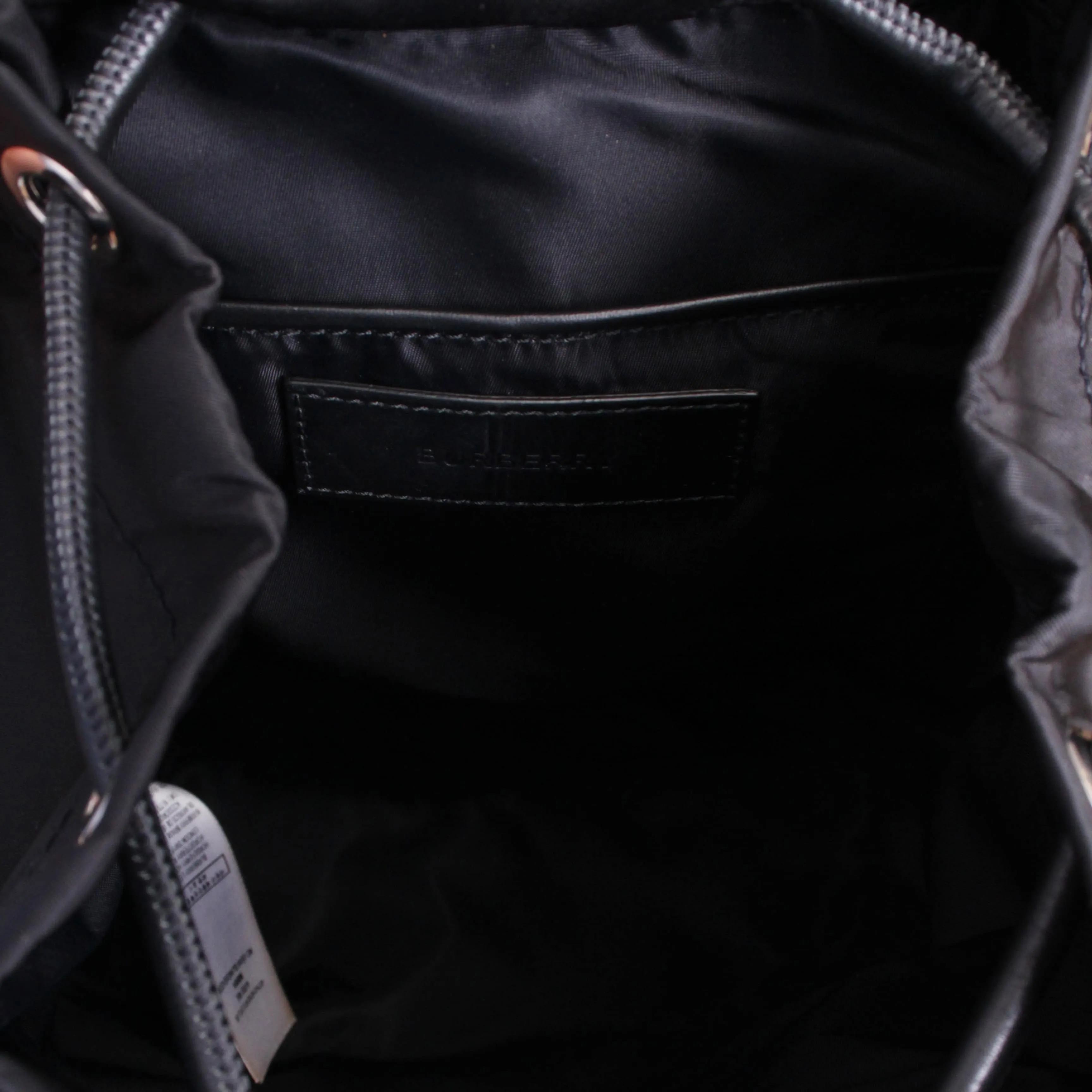 Trendy Inspired Burberry Nylon Small Backpack Black
