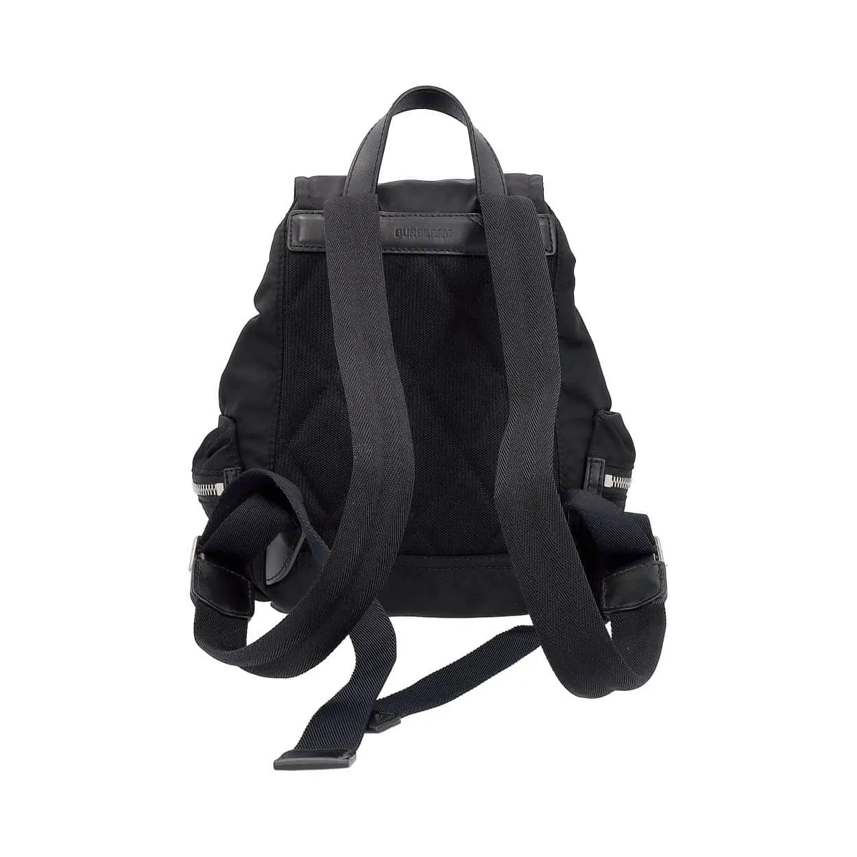 Trendy Inspired Burberry Nylon Small Backpack Black