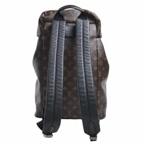 Trendy Inspired Louis Vuitton Monogram Macassar Backpack Rucksack M43422 Brown Women's