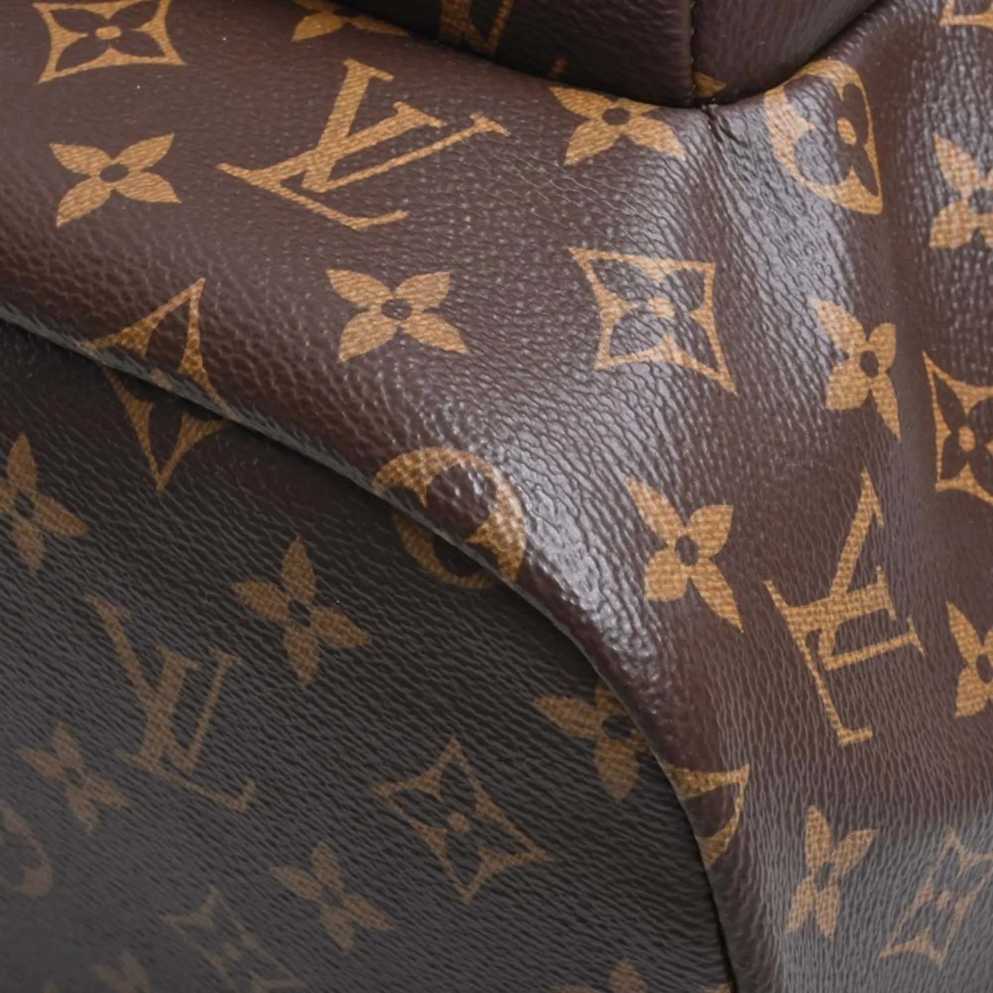 Trendy Inspired Louis Vuitton Monogram Macassar Backpack Rucksack M43422 Brown Women's
