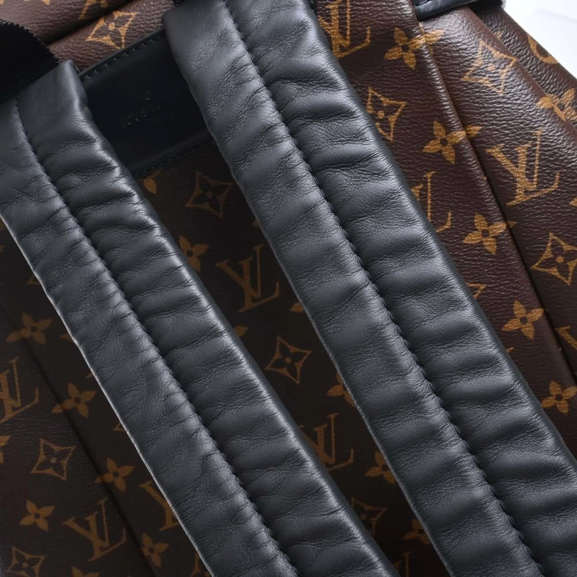 Trendy Inspired Louis Vuitton Monogram Macassar Backpack Rucksack M43422 Brown Women's