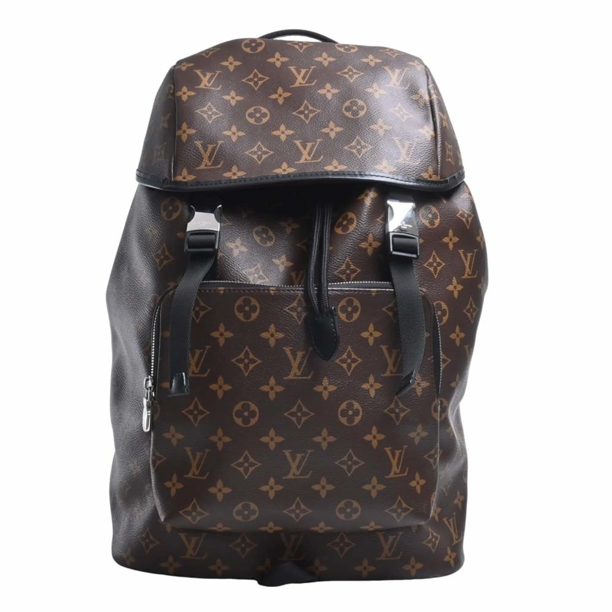 Trendy Inspired Louis Vuitton Monogram Macassar Backpack Rucksack M43422 Brown Women's