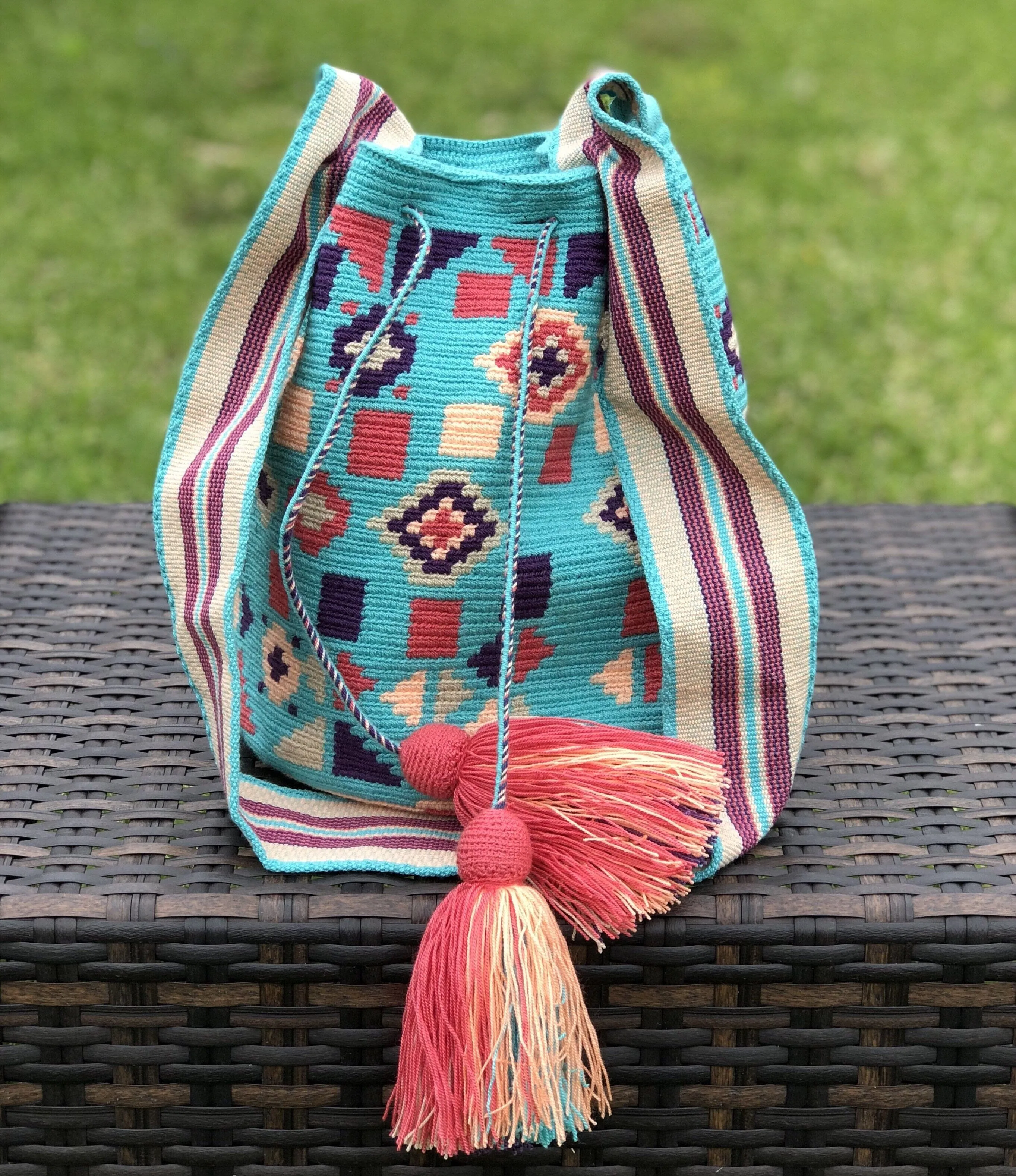 Turquoise Love - Special Edition Crochet Bags - Crossbody Boho Bags