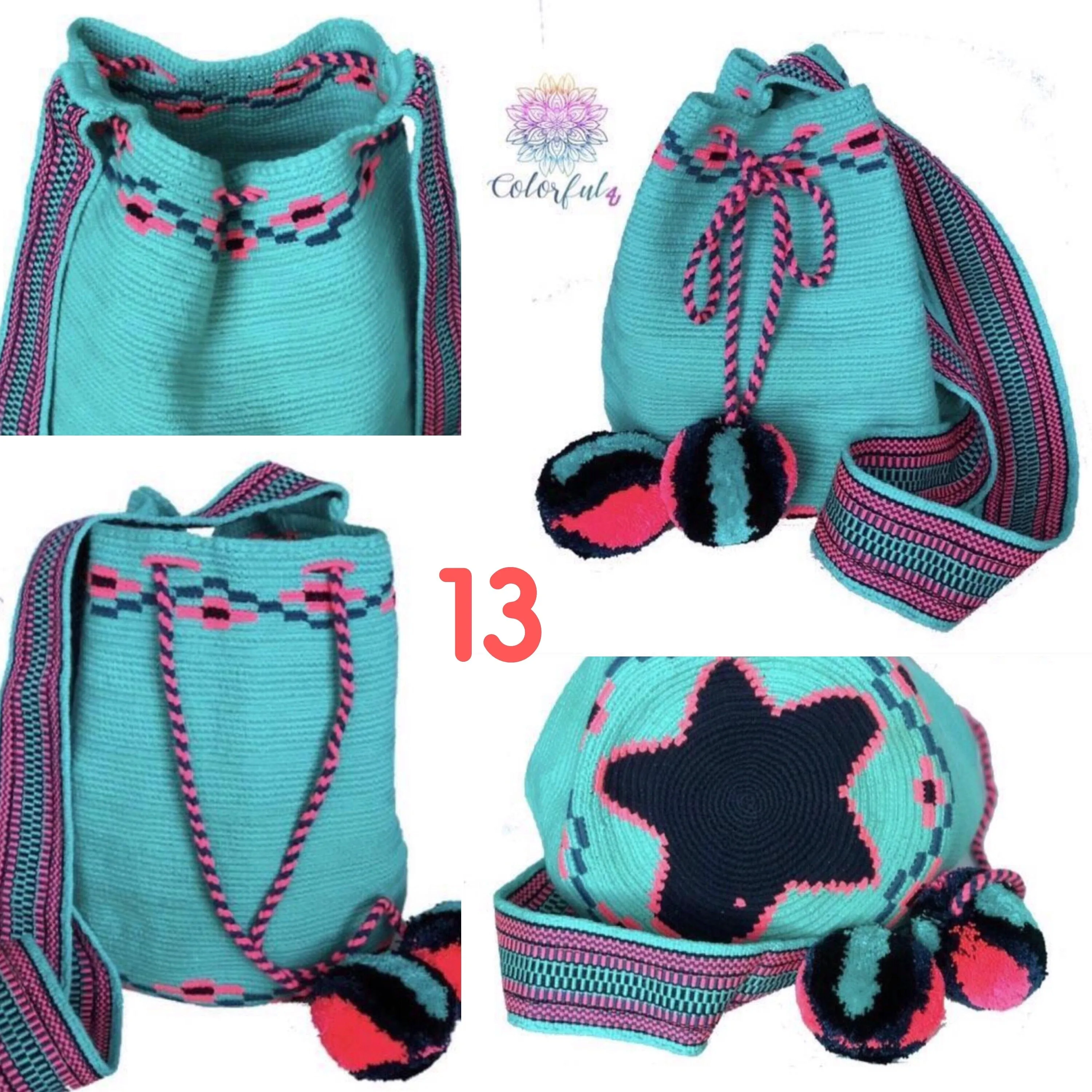 Turquoise Love - Special Edition Crochet Bags - Crossbody Boho Bags
