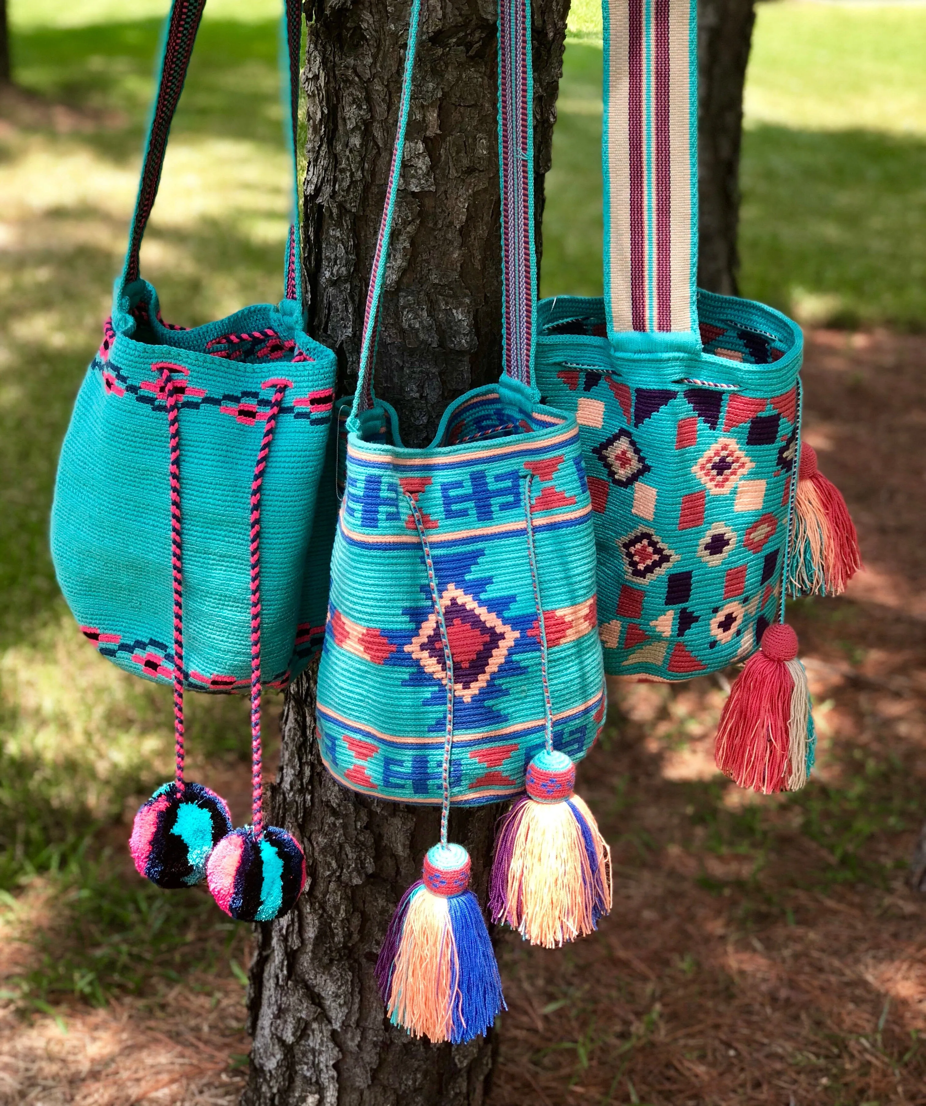 Turquoise Love - Special Edition Crochet Bags - Crossbody Boho Bags