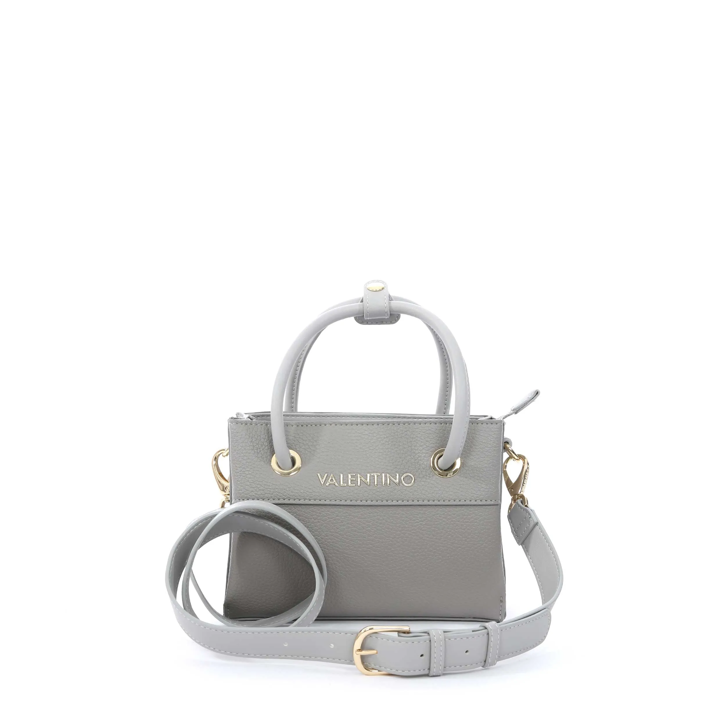 Valentino Bags Alexia Mini Shopper Ladies Bag in Grey