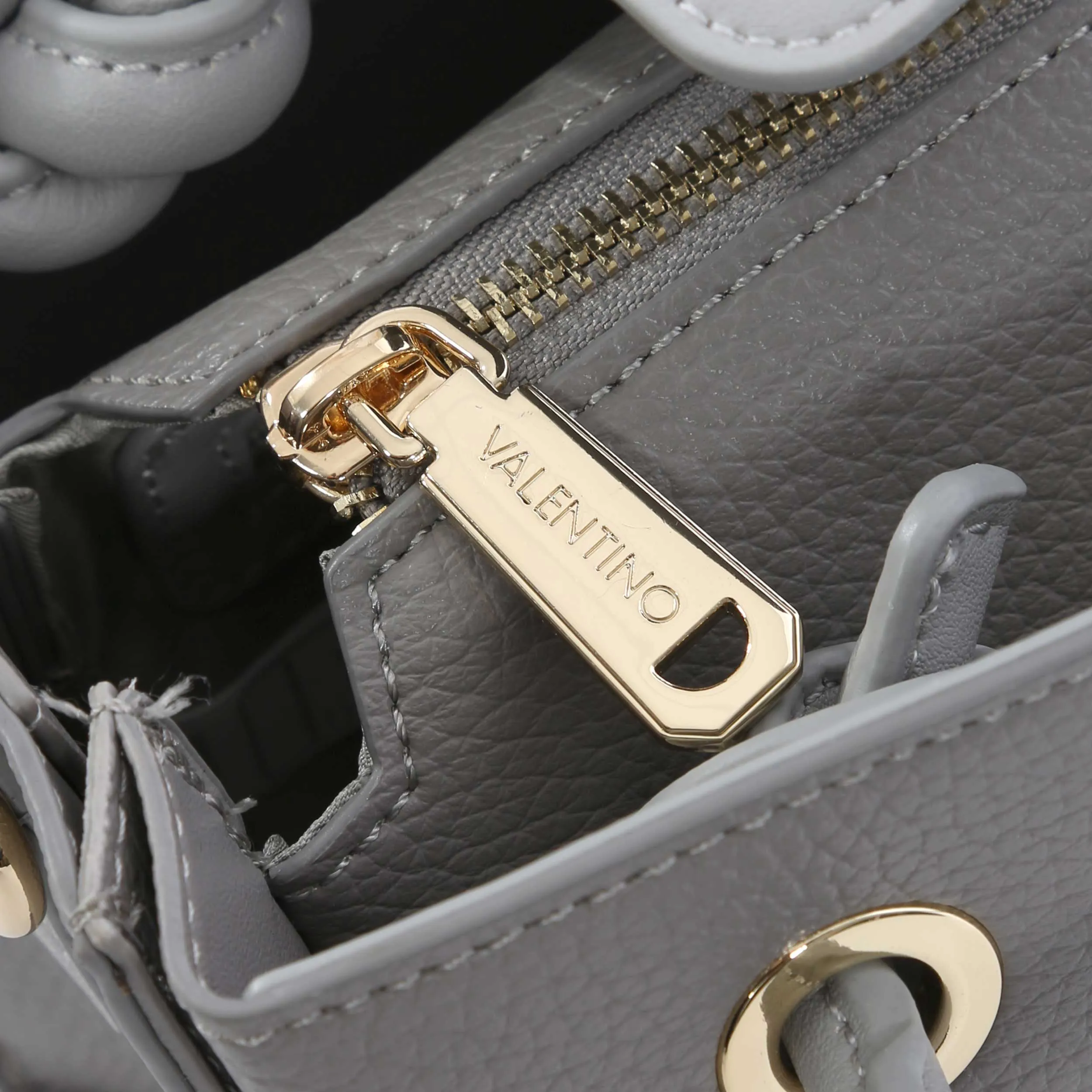 Valentino Bags Alexia Mini Shopper Ladies Bag in Grey