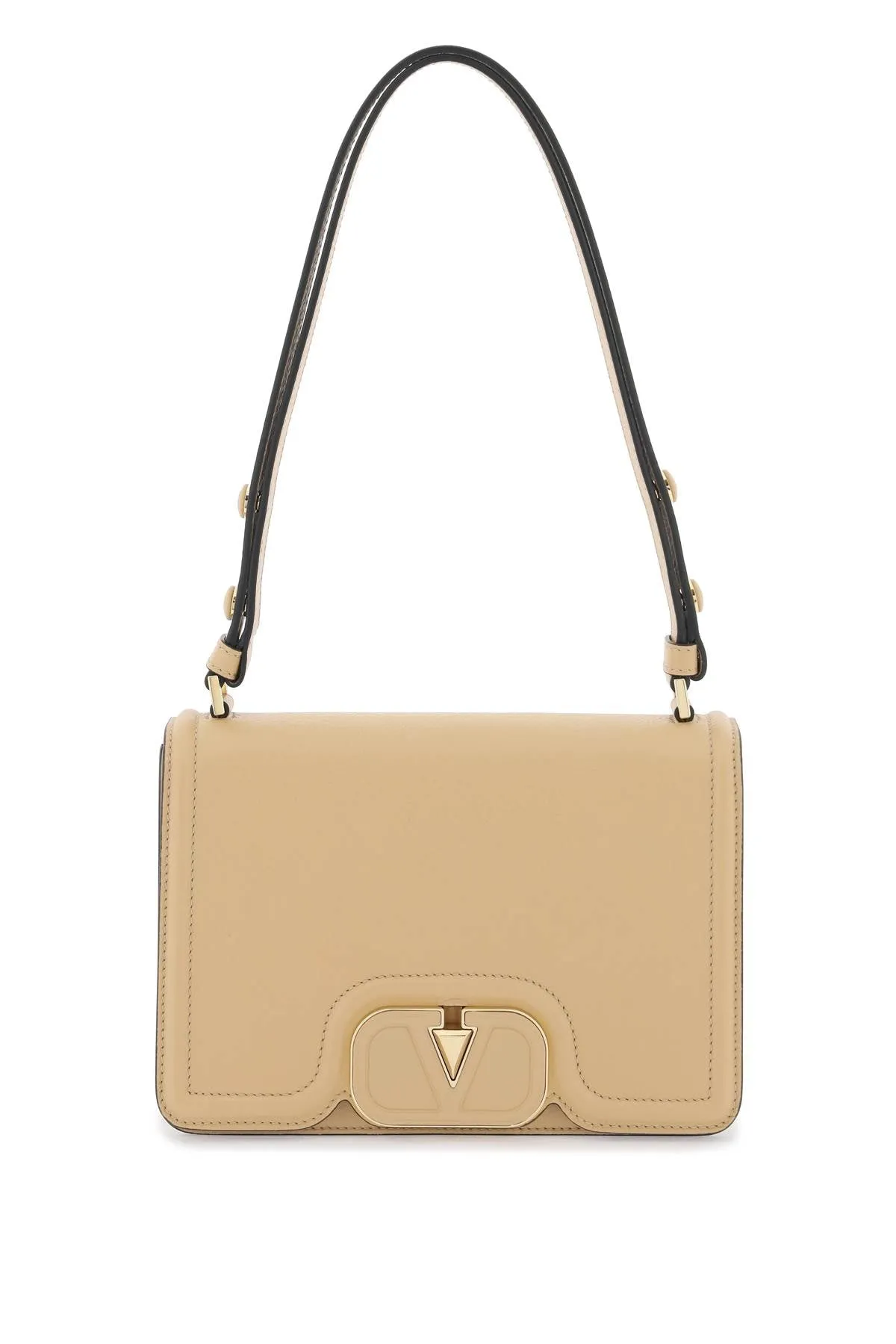 Valentino garavani borsa a spalla vlogo leather 4W2B0N10LFN CAPPUCCINO