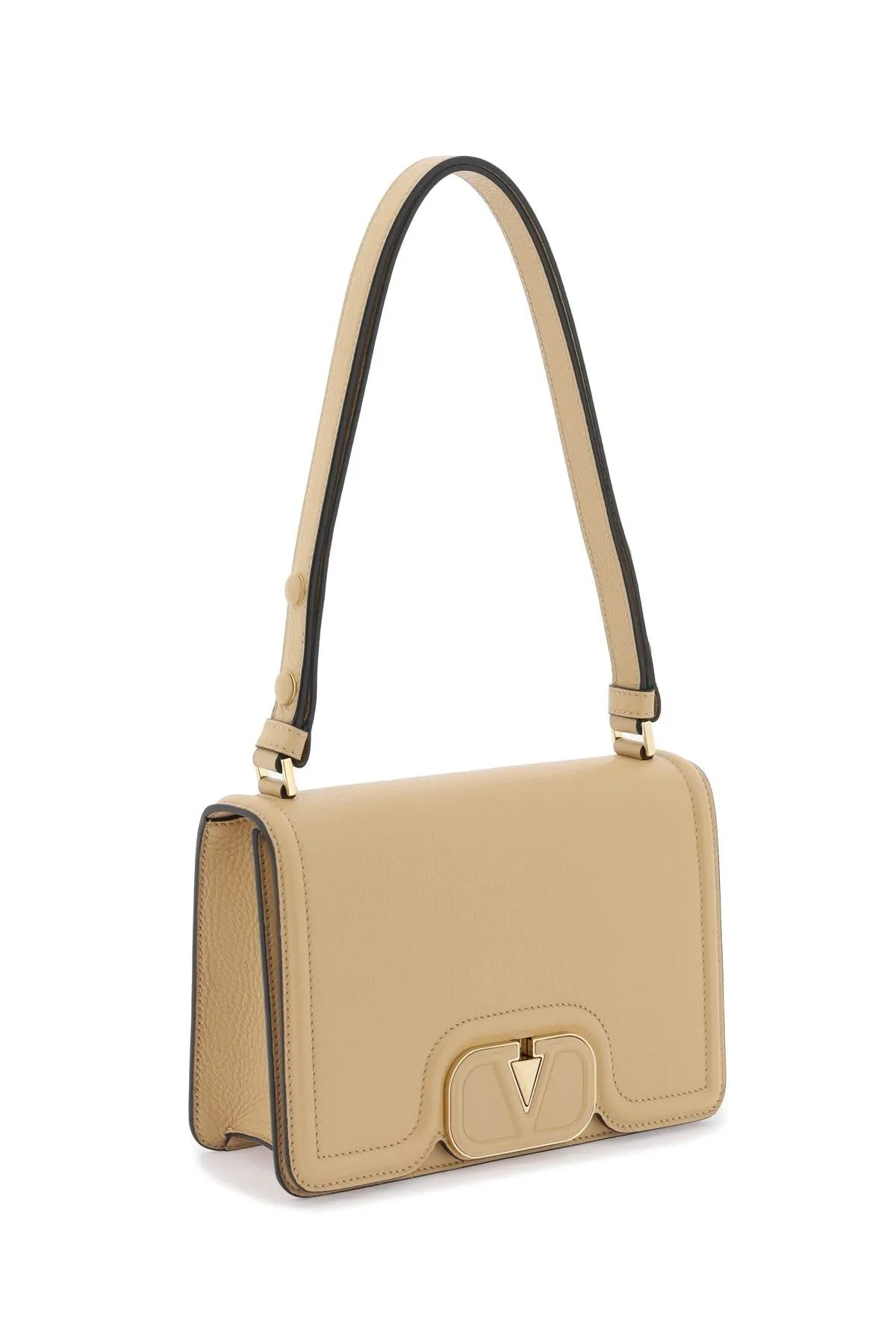 Valentino garavani borsa a spalla vlogo leather 4W2B0N10LFN CAPPUCCINO