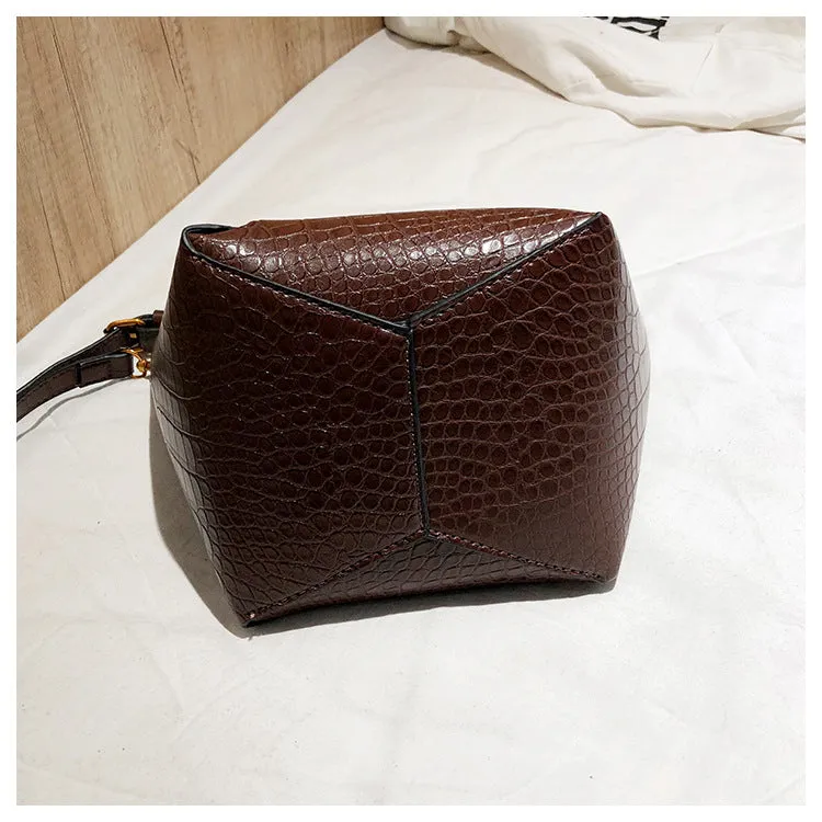 Vintage Alligator Buckets Bag Designer Women Handbags