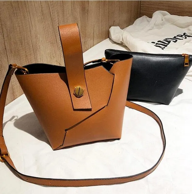 Vintage Alligator Buckets Bag Designer Women Handbags
