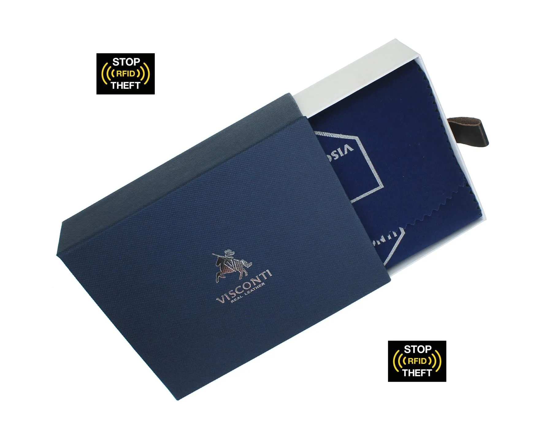 Visconti Alps Collection SMITH Compact Leather Wallet With RFID Protection ALP84