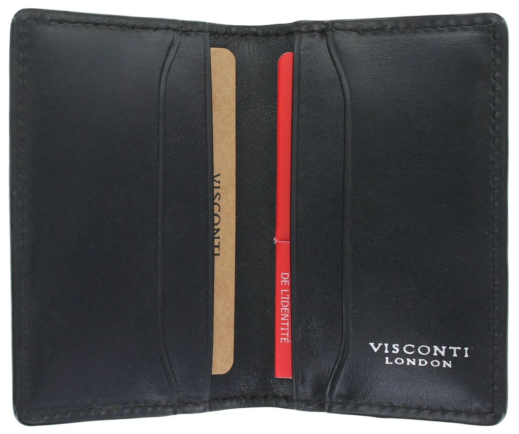 Visconti Enzo Collection Ascari Leather Card Holder RFID and Tap and Go ENZ75