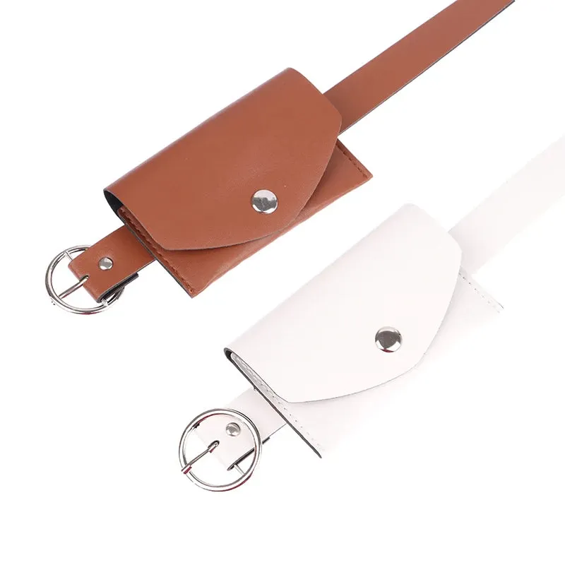 Waist Belt Adjustable Buckle Wallet Pouch Purse Bags
