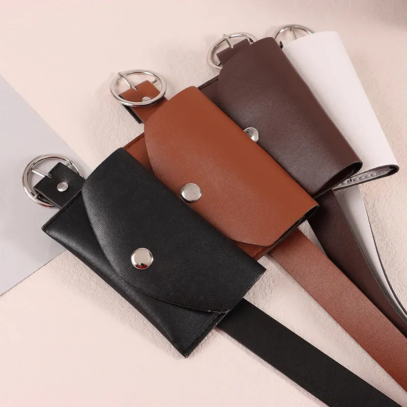 Waist Belt Adjustable Buckle Wallet Pouch Purse Bags