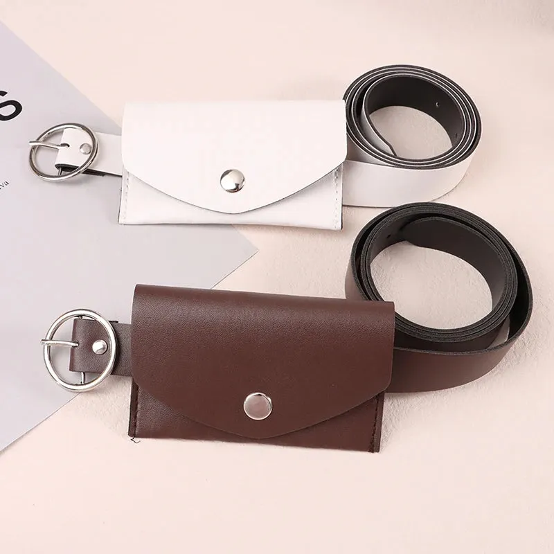 Waist Belt Adjustable Buckle Wallet Pouch Purse Bags