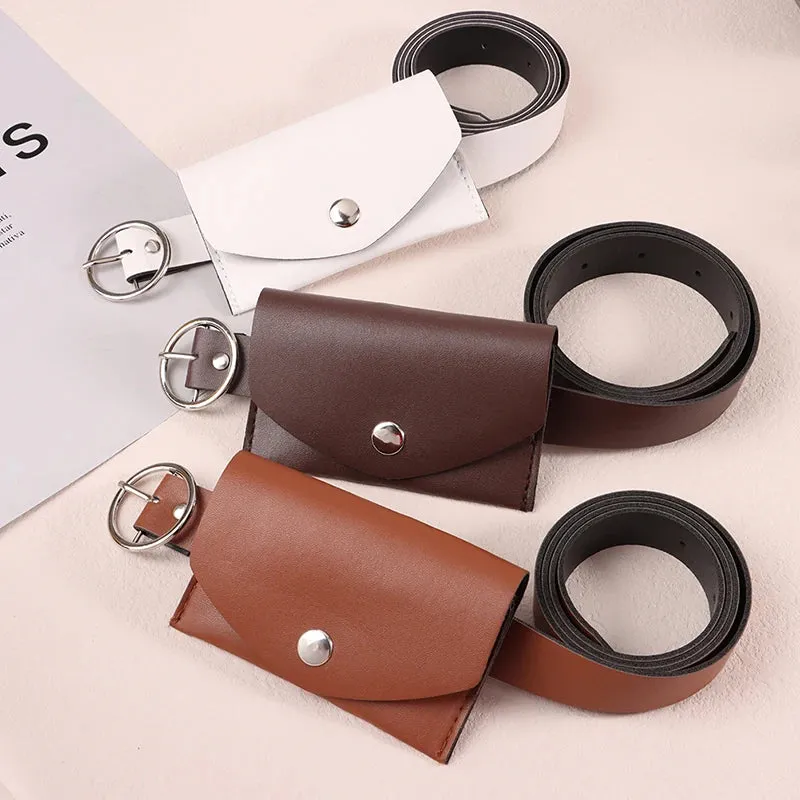 Waist Belt Adjustable Buckle Wallet Pouch Purse Bags