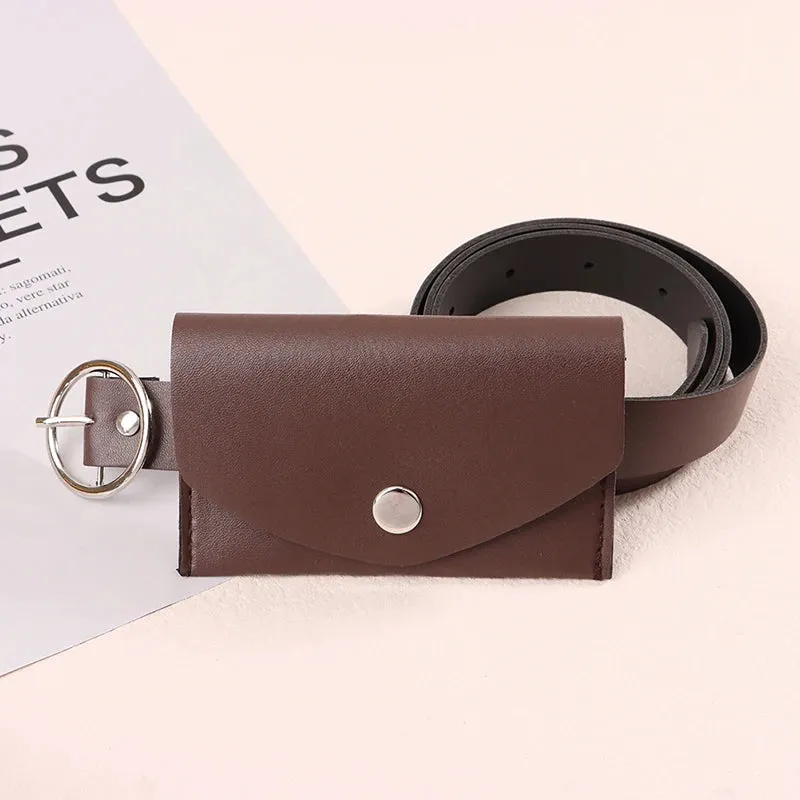 Waist Belt Adjustable Buckle Wallet Pouch Purse Bags