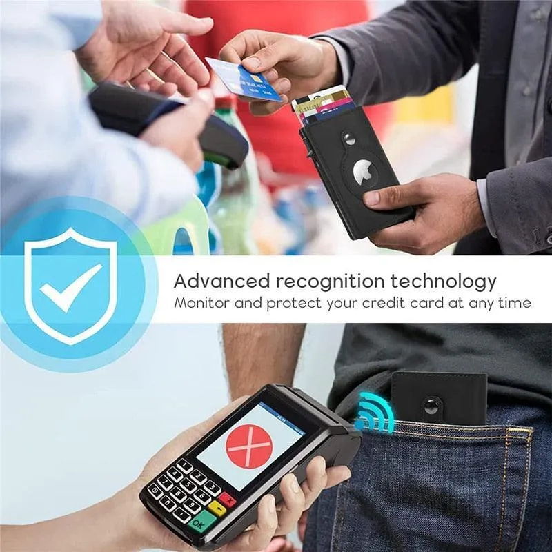 Wallet with Air Tag holder & RFID