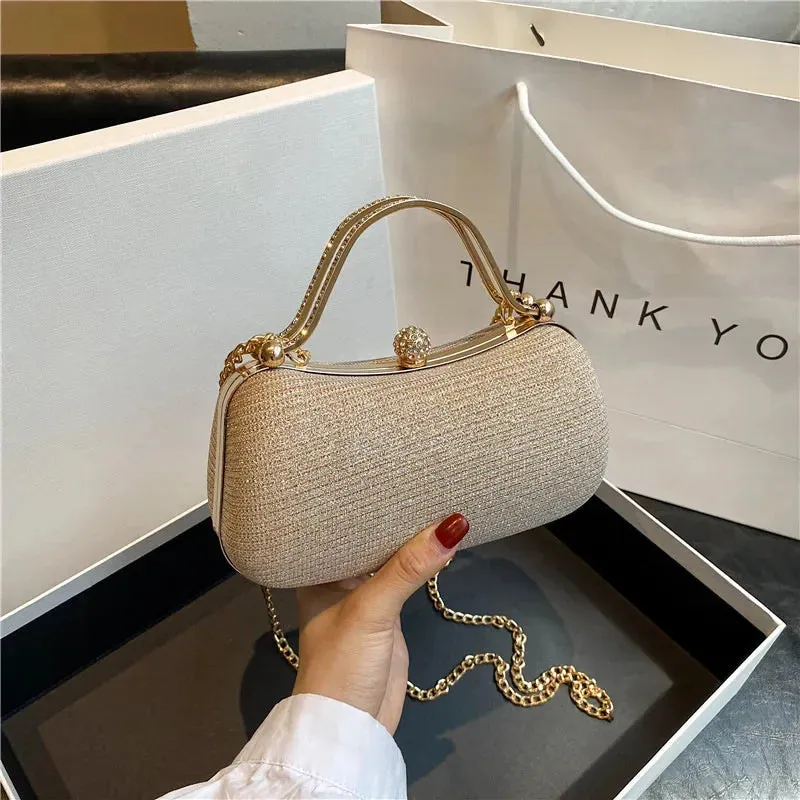 Women Elegant Crystal Bridal Wedding Clutch Bags