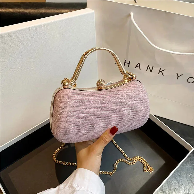 Women Elegant Crystal Bridal Wedding Clutch Bags