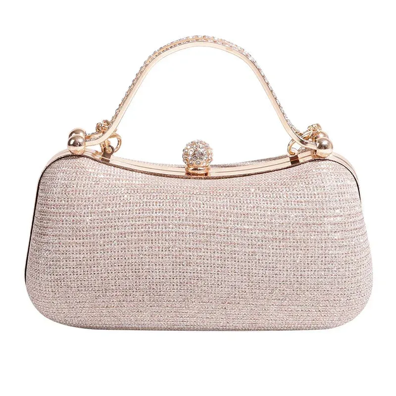 Women Elegant Crystal Bridal Wedding Clutch Bags