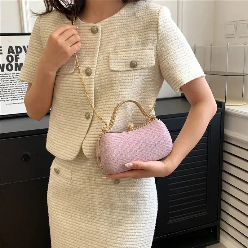 Women Elegant Crystal Bridal Wedding Clutch Bags