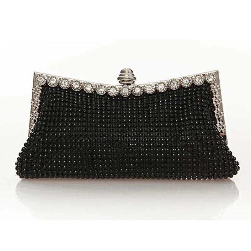 Women's Beautiful Sparkling Beaded Evening Clutch Bag