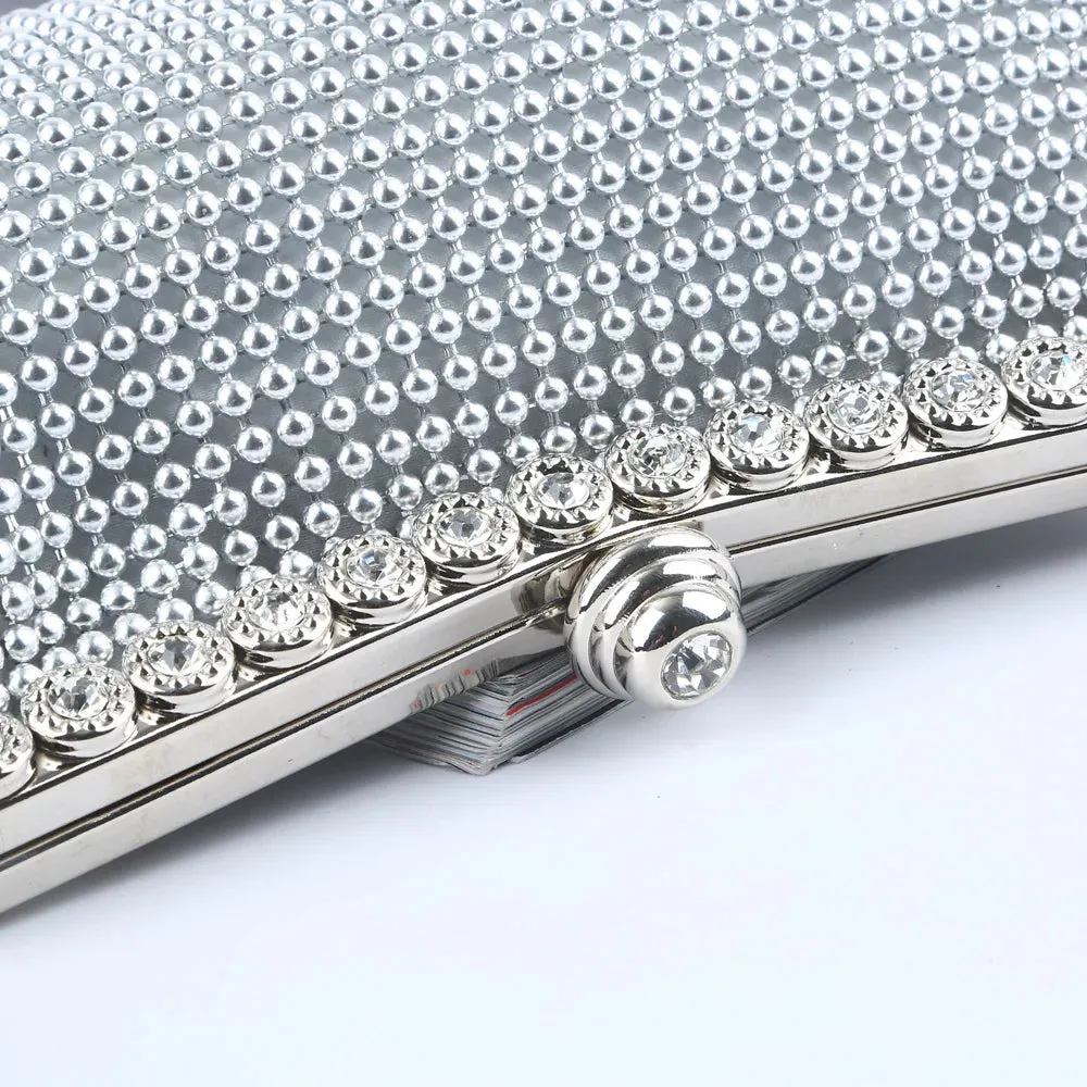 Women's Beautiful Sparkling Beaded Evening Clutch Bag