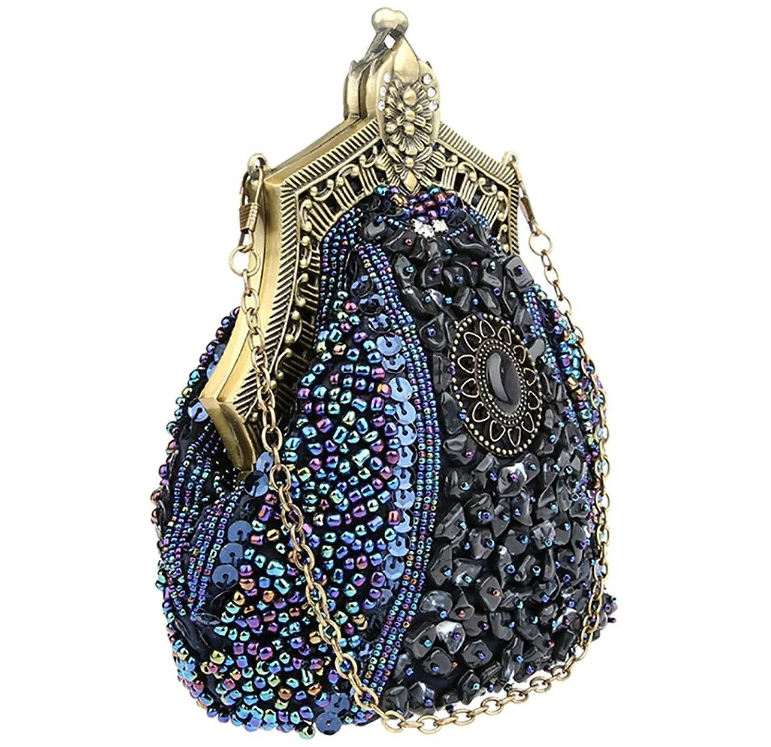 Women's Wedding Bead Sequin Evening Handbags|JaosWish