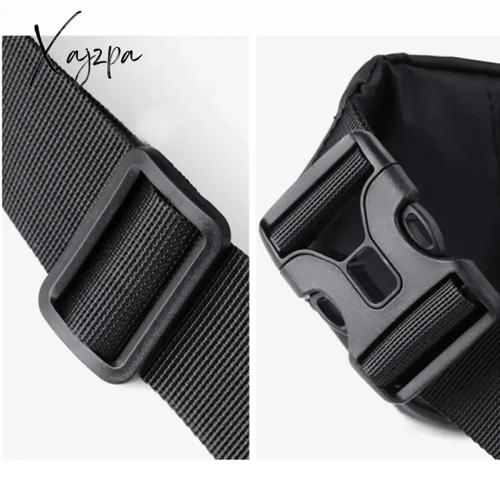 Xajzpa - Men Waist Fanny Pack Hip Bum Belt Bag Money Pouch Travel Fashion Waterproof Oxford Male Sling Cross body Chest Pack Purse Bags