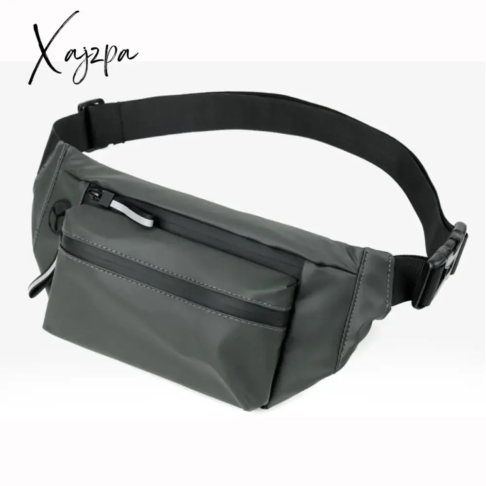Xajzpa - Men Waist Fanny Pack Hip Bum Belt Bag Money Pouch Travel Fashion Waterproof Oxford Male Sling Cross body Chest Pack Purse Bags