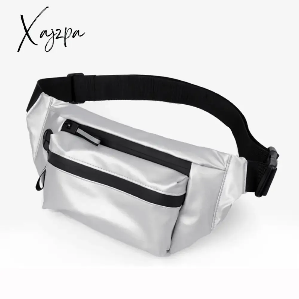 Xajzpa - Men Waist Fanny Pack Hip Bum Belt Bag Money Pouch Travel Fashion Waterproof Oxford Male Sling Cross body Chest Pack Purse Bags
